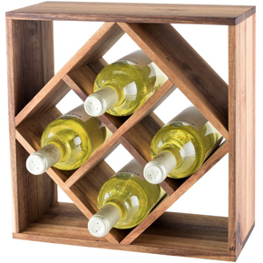 Lattice Wine Bottle Rack - Wood