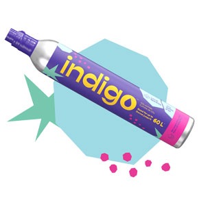 60L Indigo Cylinder (Twist On)