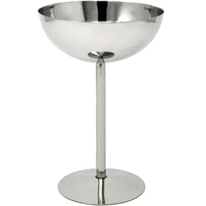 Stainless Steel Coupe Glasses