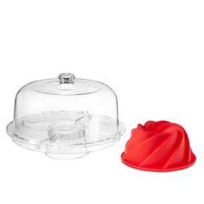 Acrylic Cake/Divided Server