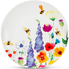 8"D Bee Garden Plate Small
