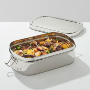LG OVAL CONTAINER WITH CLIPS
