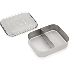 S/S SNACK CONTAINER: 2 SECTIONS