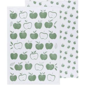 Apples Print Elm Green Dt S2