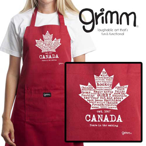 GRIMM: APRON: CANADA W/ MPL LEAF
