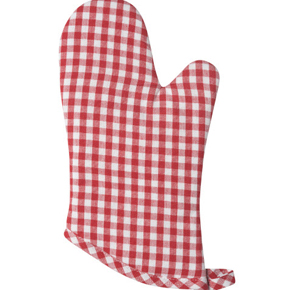 OVEN MITT CLASSIC GINGHAM RED