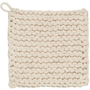 Pot Holder Knit Natural