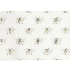 WATERCOLOR BEE CORK PLACEMAT S/4