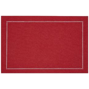 HEMSTITCH PLACEMAT - RED