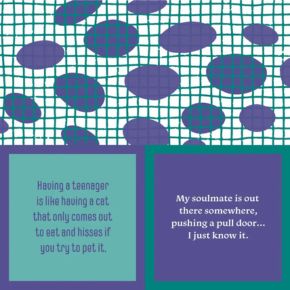 Slogan Napkins - Teenager Cat