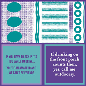 Slogan Napkins - Outdoorsy