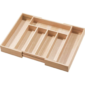 EXPANDABLE WOOD CUTLERY TRAY