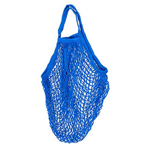COTTON MESH BAG: BLUE