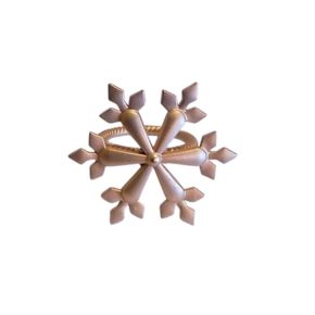 SNOWFLAKE NPKN RINGS S/4 BR GOLD