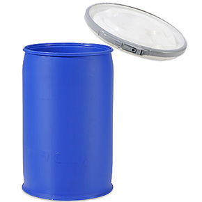 30 GAL OPEN HEAD DRUM: BLUE