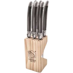 Laguiole Prem Steak Knives Black