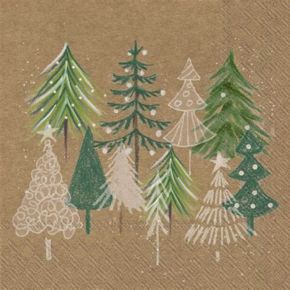 IHR Cocktail Napkin Xmas Trees