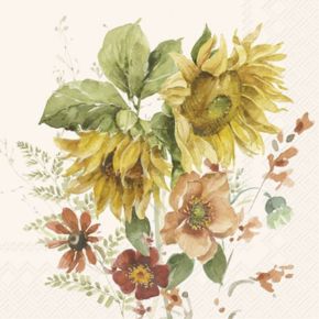 Cocktail Napkin: Late Flowers