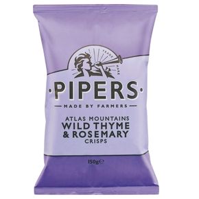150g Pipers Crisps Thyme Rosemry