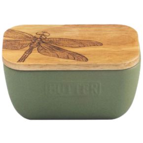 Sage Butter Dish - Dragonfly