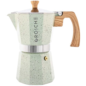 Stone Espresso Maker Green 6 Cup