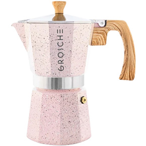 Stone Espresso Maker Pink 9 Cup