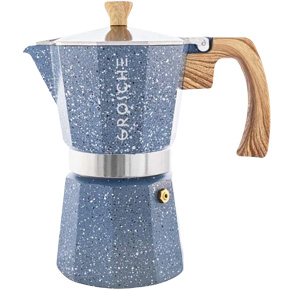 Stone Espresso Maker Blue 6 Cup