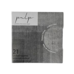 Pulp Cocktail Napkins Charcoal