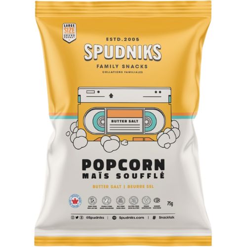 75g Spudniks Butter Salt Popcorn