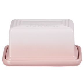 LeCrst: 1 Lb Butter Dish Sh.Pink