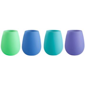 Porter Green Stemless Blue S/4