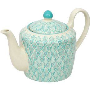 TQ Teapot Art Deco 850ml Blue