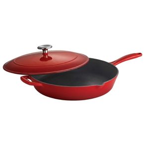 Tramontina 12" CoverSkillet Red