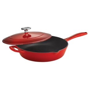 Tramontina 10" CoverSkillet Red