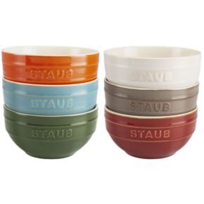 Staub Ceramic 6pc. Bowls Rainbow