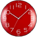 ERGO 12"RED FRAMELESS WALL CLOCK