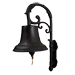 CAST IRON WALL BELL: BLACK