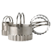 RIPPLED BISCUIT CUTTERS - SET/4