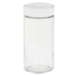 GLASS SPICE JAR: WHITE