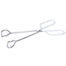 10"PLATED TONGS W/PLASTIC C GRIP