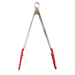 CUISIPRO: LOCK TONGS RED 12"