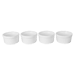 4 x 5oz White Textured Ramekins