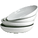 BIA White Textured Shallow Bowl