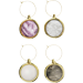 Agate Wine Charms Set of 4