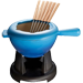 LE CREUSET FONDUE SET -BLUEBERRY