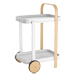 Bellwood Bar/Storage Cart Wh/Nat