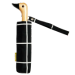 Black Grid Compact Duck Umbrella
