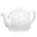 Abbott Dimpled Teapot Matte Wht