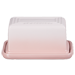LeCrst: 1 Lb Butter Dish Sh.Pink