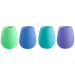 Porter Green Stemless Blue S/4